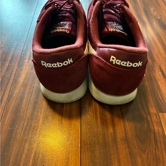 Reebok Men's Burgundy and White Sneakers - Picture 4 of 4